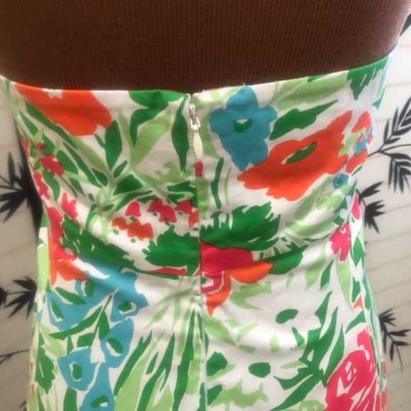 Chaps Summery Floral Halter Dress Size 12 Vintage Marilyn Monroe Halter Style - Picture 10 of 15